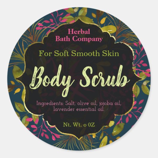 Body Scrub Labels (Voorkant)