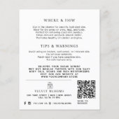 Body scrub packaging insert care marketing flyer (Achterkant)