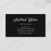 Body Sculpting Beauty Custom Logo Massage Studio Visitekaartje (Achterkant)
