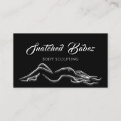 Body Sculpting Beauty Custom Logo Massage Studio Visitekaartje (Voorkant)