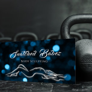 Body Sculpting Beauty Gold Logo Massage Studio Visitekaartje