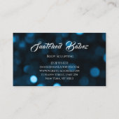 Body Sculpting Beauty Gold Logo Massage Studio Visitekaartje (Achterkant)
