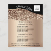 Body Sculpting Bouw Beauty Hair Salon QR LOGO Flyer (Achterkant)