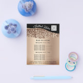 Body Sculpting Bouw Beauty Hair Salon QR LOGO Flyer (Enkel)