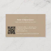 Body sculpting contouring spa aesthetic qr visitekaartje (Achterkant)
