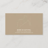 Body sculpting contouring spa aesthetic qr visitekaartje (Voorkant)