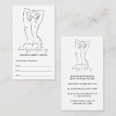 Body Sculpting Contouring Spray Tan Afspraak Visitekaartje (Voorkant / Achterkant)