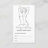 Body Sculpting Contouring Spray Tan Afspraak Visitekaartje (Voorkant)