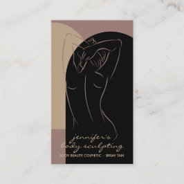 Body Sculpting Contouring Spray Tanning Salon Visitekaartje