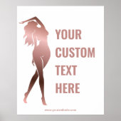 Body Sculpting Vrouw Fitness Poster (Voorkant)