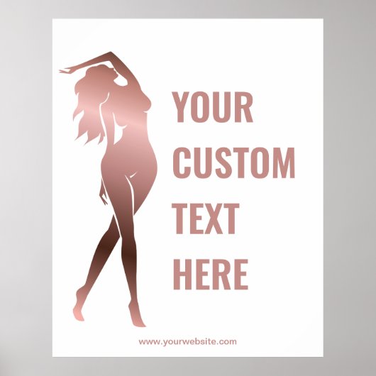 Body Sculpting Vrouw Fitness Poster (Voorkant)