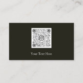 Body Shaping Sculpting Massage Care QR Logo Zwart Visitekaartje (Achterkant)
