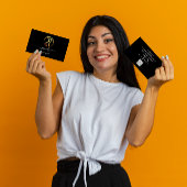 Body Shaping Sculpting Massage Gold Logo QR-code Visitekaartje