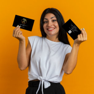 Body Shaping Sculpting Massage Gold Logo QR-code Visitekaartje