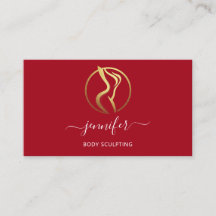Body Shaping Sculpting Massage Goud Logo QR Rood