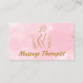 Body Shaping Sculpting Massage Therapeut Visitekaartje (Achterkant)