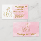 Body Shaping Sculpting Massage Therapeut Visitekaartje (Voorkant / Achterkant)