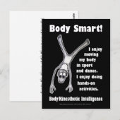 Body Smart - Creëer lichaamsvormen Briefkaart (Voorkant / Achterkant)