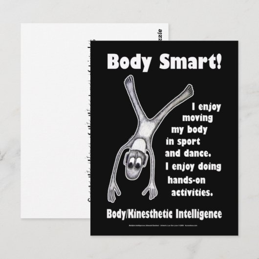 Body Smart - Creëer lichaamsvormen Briefkaart (Voorkant / Achterkant)