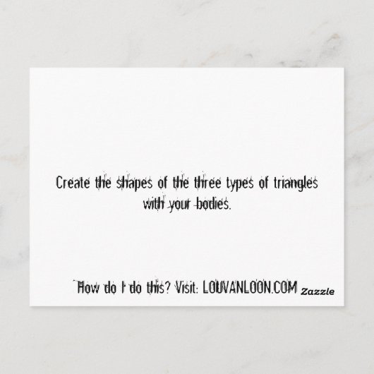 Body Smart - Creëer lichaamsvormen Briefkaart (Achterkant)