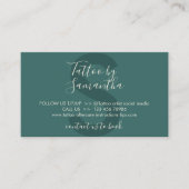 Body Tattoo Art Nazorg Instructies Visitekaartje (Voorkant)