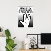 Body to Science Fiction Poster Print (Thuiskantoor)