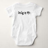 Body voor de baby: "Ik wil een kaliber." by REN Romper (Achterkant)
