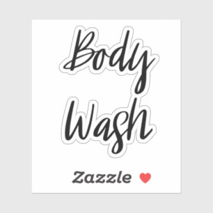 Body Wash Opslag Sticker