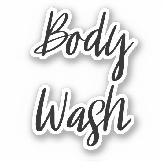 Body Wash Opslag Sticker (Voorkant)