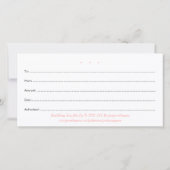 Body Waxing Gift Certificaat Eenvoudig Minimaal Wi Bedankkaart (Achterkant)