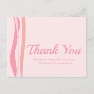 Body Waxing Huidverzorging Boutique Bedankt Briefkaart