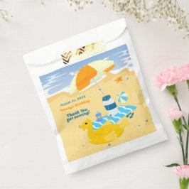 Bodyboard jongen leuk strand verjaardagsfeest bedankzakje