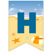 Bodyboard jongen strand Verjaardagsfeest Vlaggetjes (Tweede vlag)