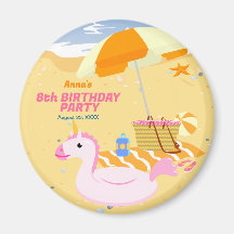 Bodyboard meisje leuk strand verjaardagsfeest