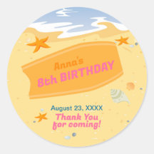 Bodyboard meisje leuk strand verjaardagsfeest