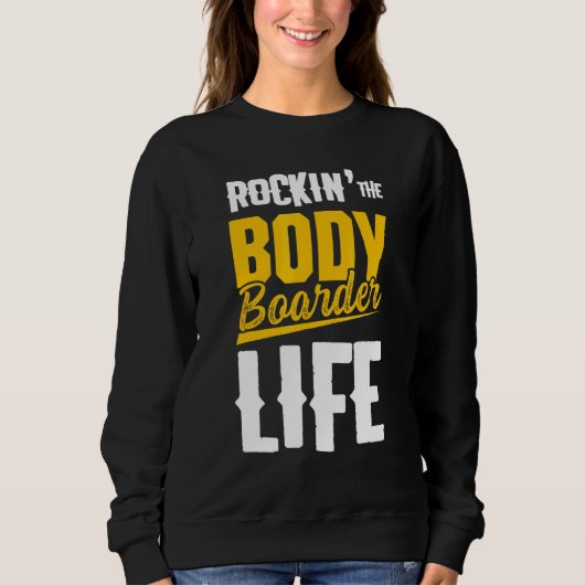 Bodyboarden Leven Bodyboard Bodyboarder Trui (Voorkant)