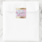 Bodyboter etiketten in goud en holografisch roze (Tas)