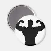 bodybuilder buigspieren magneet (Voorkant / Achterkant)