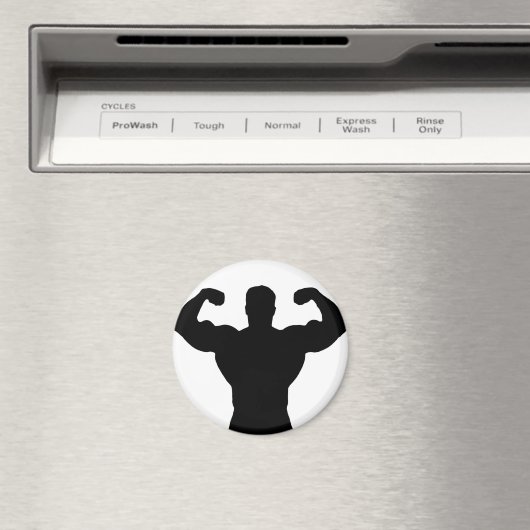 bodybuilder buigspieren magneet (Insitu (Vaatwasser))