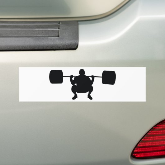 Bodybuilder Bumpersticker (Op auto)