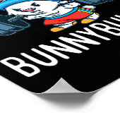 Bodybuilder Bunny Easter Bunnybuilder Fitness Gym Poster (Hoek)