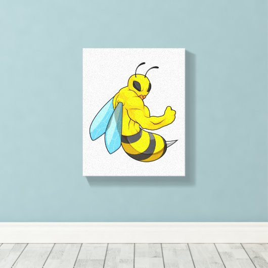 Bodybuilder Canvas Afdruk (Insitu (Houten vloer))