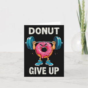 Bodybuilder Donut Geef Humor Gym Workout Joke M Kaart
