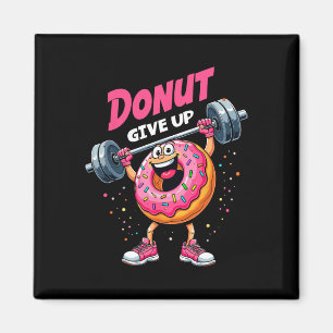 Bodybuilder Donut Geef Humor Gym Workout Joke M Magneet