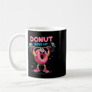 Bodybuilder Donut Geeft Niet Op Humor Gym Workout  Koffiemok