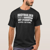 Bodybuilder Dysmorphia Koffie Gym T-shirt (Voorkant)