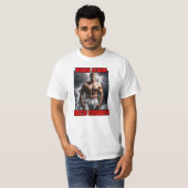 Bodybuilder en storm t-shirt (Voorkant volledig)