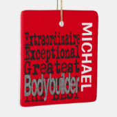 Bodybuilder Extraordinaire CUSTOM Keramisch Ornament (Rechts)