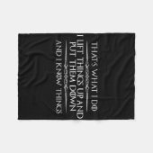 Bodybuilder geschenken - grappige gewichtheffer en fleece deken (Voorkant (Horizontaal))