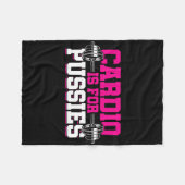 bodybuilder gewichtheffer fleece deken (Voorkant (Horizontaal))